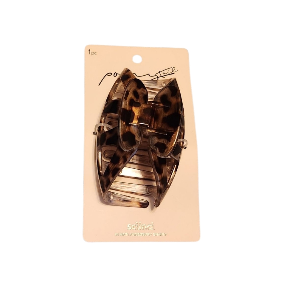 Scünci Leopard Print Hair Clip